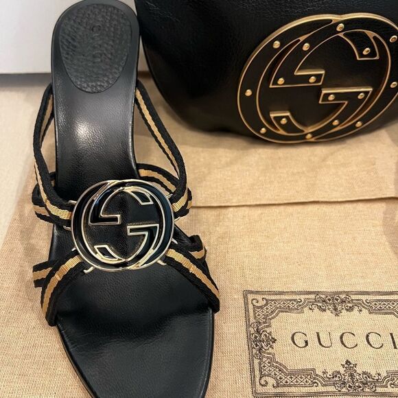 Gucci GG Blondie Mini Leather Bag and Heels Bundle - Picture 9 of 15